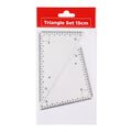 Best Buy Triangle Set Clear 15cm 30x60/45x90 2's - School & Office Supplies