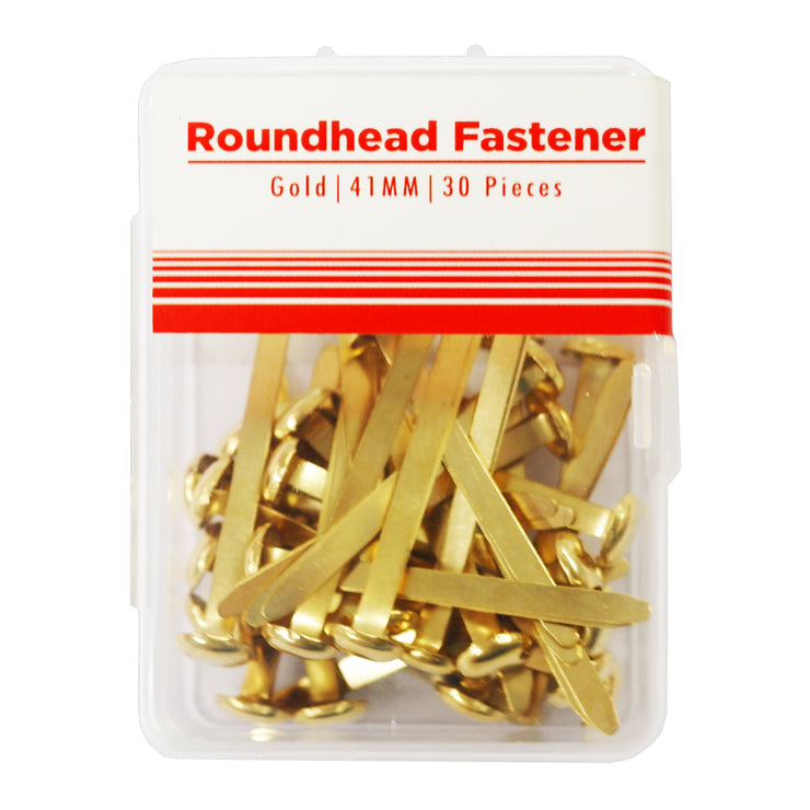Best Buy Fastener Roundhead 41mm 30's, Gold