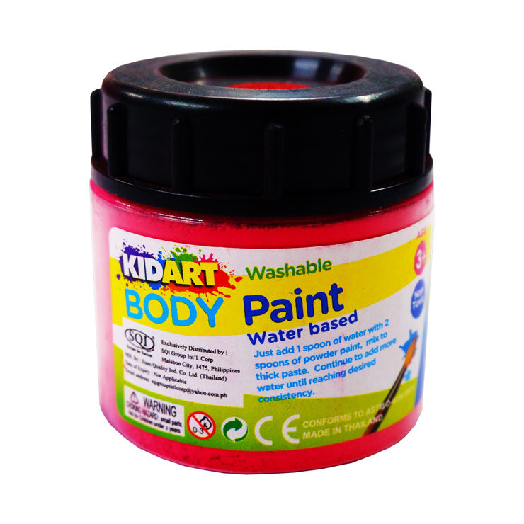 Kid Art Body Paint Red 80ml - Arts & Crafts Supplies