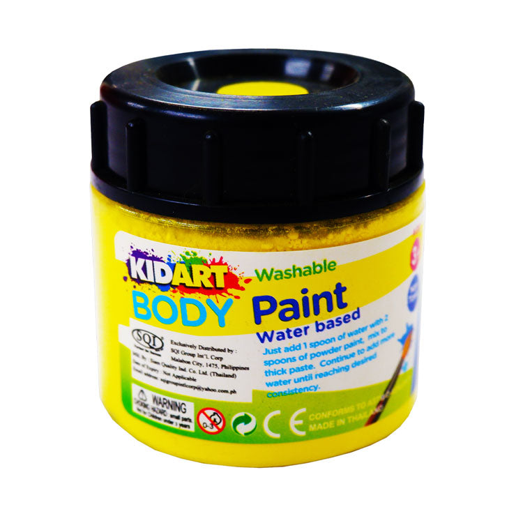 Kid Art Body Paint Yellow 80ml - Arts & Crafts Supplies
