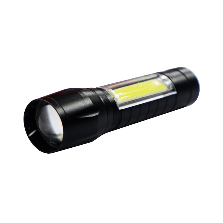 Flashlight Black Rechargeable - Flashlights
