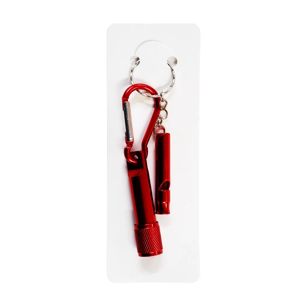 Best Buy Flashlight Red with Whistle & Keychain - Home & Office Essentials