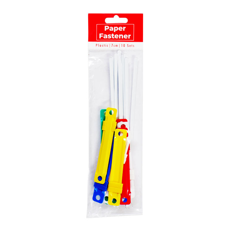 Best Buy Fastener Plastic 7 cm 10s Colored- School & Office Supplies - Filing - Lowest Price