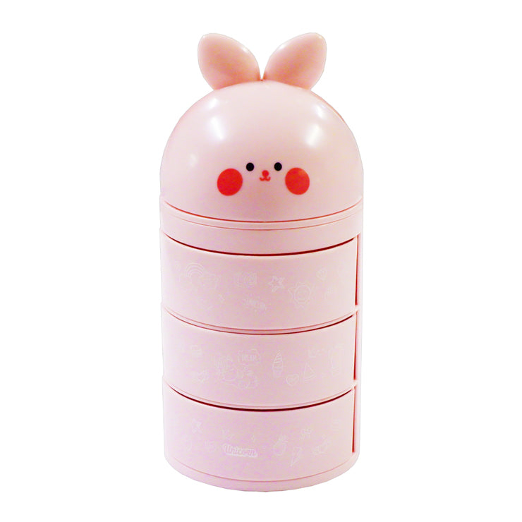 Desk Organizer Pink Multi Purpose Bunny Design - Desk Sorters & Trays