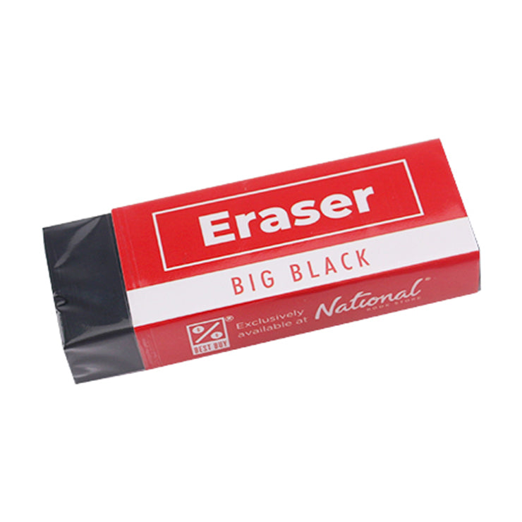 Best Buy Rubber Eraser Big Pvc Free LP-003, Black - School Supplies