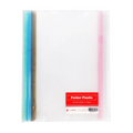 Best Buy Folder Plastic Zs-Q310Bs Assorted A4 5's with Slide Smokey - Filing Supplies
