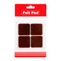 Best Buy Felt Pad Brown 4s Square - Home & Office Supplies - Furniture Accessory