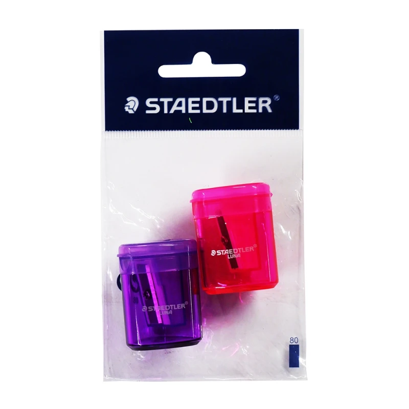 Staedtler One-Hole Sharpener Set Purple/Pink Lkps3 2S - School & Office Supplies