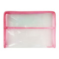 Seagull Plastic Envelope ZA401 A4 Pink Mesh Divider Zipper - Files & Folders