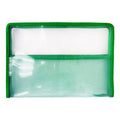 Seagull Plastic Envelope ZA401 A4 Green Mesh Divider Zipper - Files & Folders
