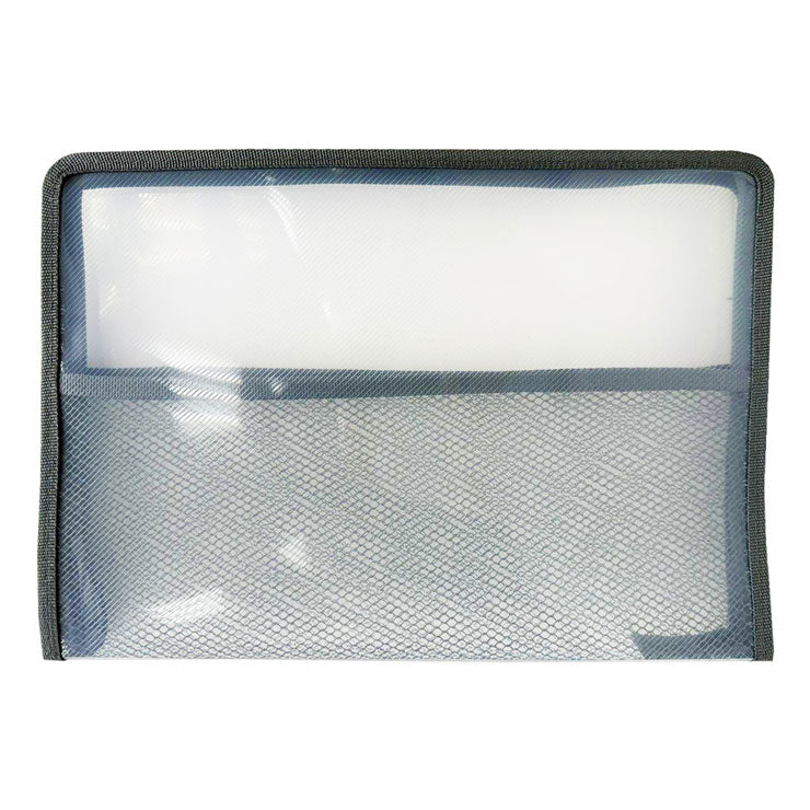 Seagull Plastic Envelope ZA401 A4 Smoke Mesh Divider Zipper - Files & Folders