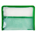 Seagull Plastic Envelope ZB501 B5 Green Mesh Divider Zipper - Files & Folders