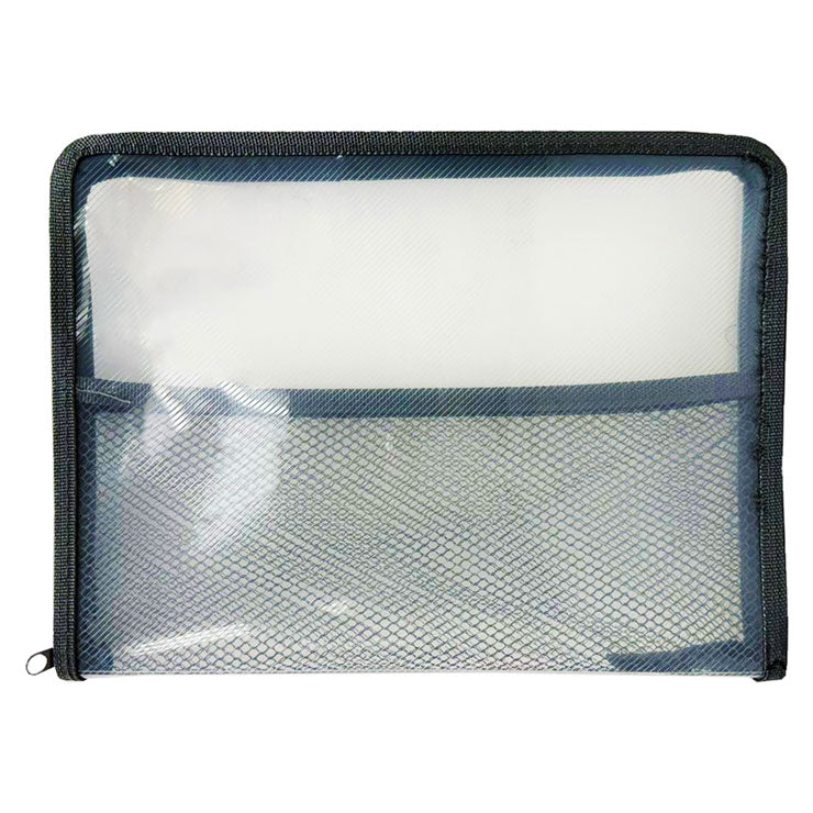 Seagull Plastic Envelope ZB501 B5 Smoke Mesh Divider Zipper - Files & Folders