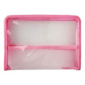 Seagull Plastic Envelope ZA501 A5 Pink Mesh Divider Zipper - Files & Folders