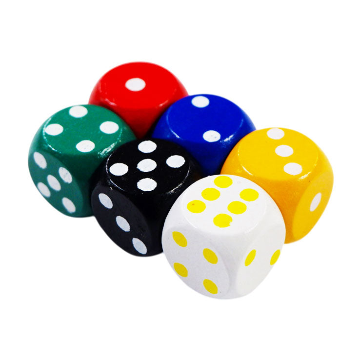 Wooden Dice 6's 2cm - Board Games & Accessories