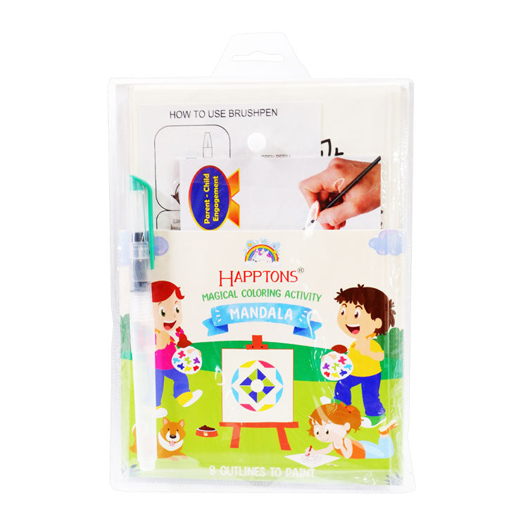 Happtons Magical Coloring Activity Kit, Mandala - Coloring Set