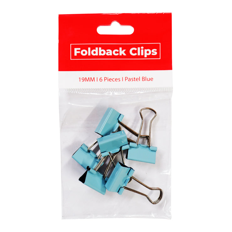 Best Buy Clip Foldback Blue 6S 0.75Inches (19mm) Pastel - Clips