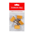 Best Buy Clip Foldback Orange 4's 1in (25mm) Pastel - Filing Supplies