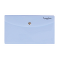 Vindel Plastic Envelope V52402Bl 230x133mm Blue Button Type Morandi - Filing Supplies