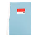Best Buy Folder Plastic Long Macaron Color Slide Built-In Name Card Holder ZS-324ALM, Blue