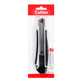 Best Buy Handheld Cutter 18mm SK5 Blades TPR Grip Stainless Blade Track XD-231-18X, Gray+Black