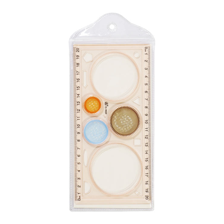Circular Template Colored Transparent 9059 (color may vary)