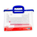 Best Buy Plastic Envelope With Handle And Zipper Short DW0304-Sb, Clear Blue - School Supplies