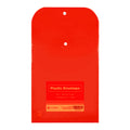 Best Buy Plastic Envelope DW3705-Rd, A5 Red Vertical Button Type - Plastic & Cloth Envelopes