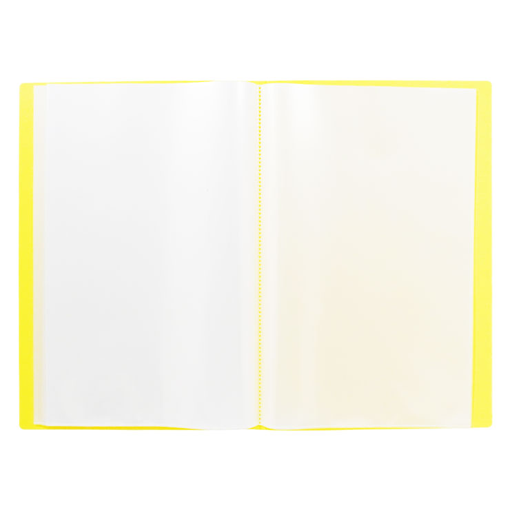 Lihit Lab Clearbook Fixed Long 40 sheets N-5001FC, Yellow - School & Office Supplies - Filing