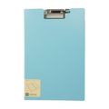 Lihit Lab Folder Punchless Top Clip Long F-5035FC, Light Blue - School & Office Supplies - Filing