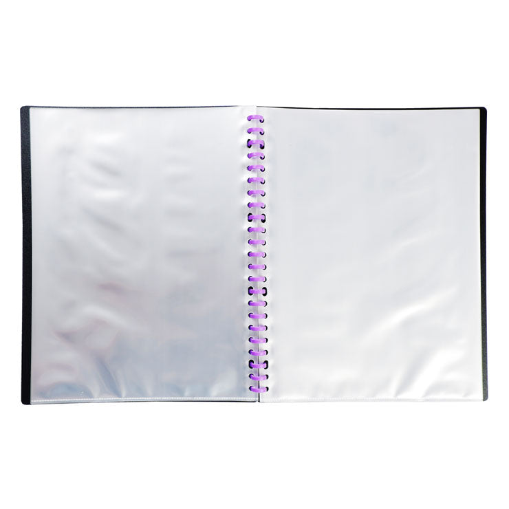 Best Buy Clearbook Refillable CL20SVL Short Violet 20 Sheets 23 Holes 0.07 Microns