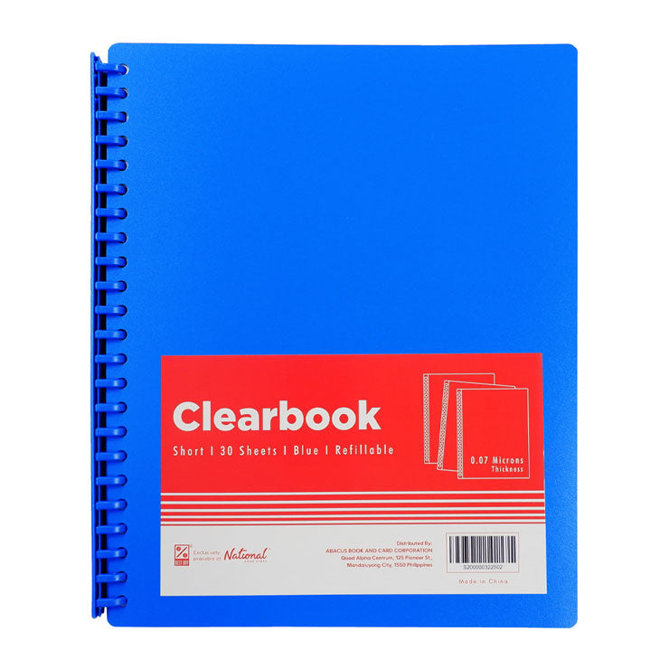 Best Buy Clearbook Refillable CL30SBL Short Blue 30 Sheets 23 Holes 0.07 Microns