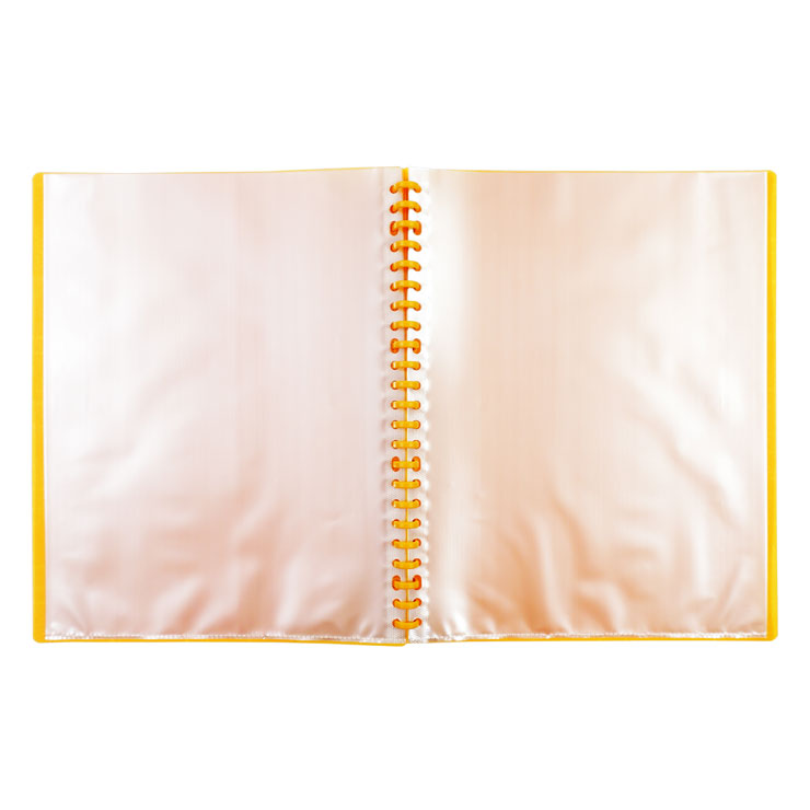 Best Buy Clearbook Refillable Short Orange 20 Sheets 23 Holes Big Square Design 0.03 Microns
