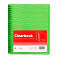 Best Buy Clearbook Refillable LWV20SGR Short Green 20 Sheets 23 Holes Wave Design 0.03 Microns