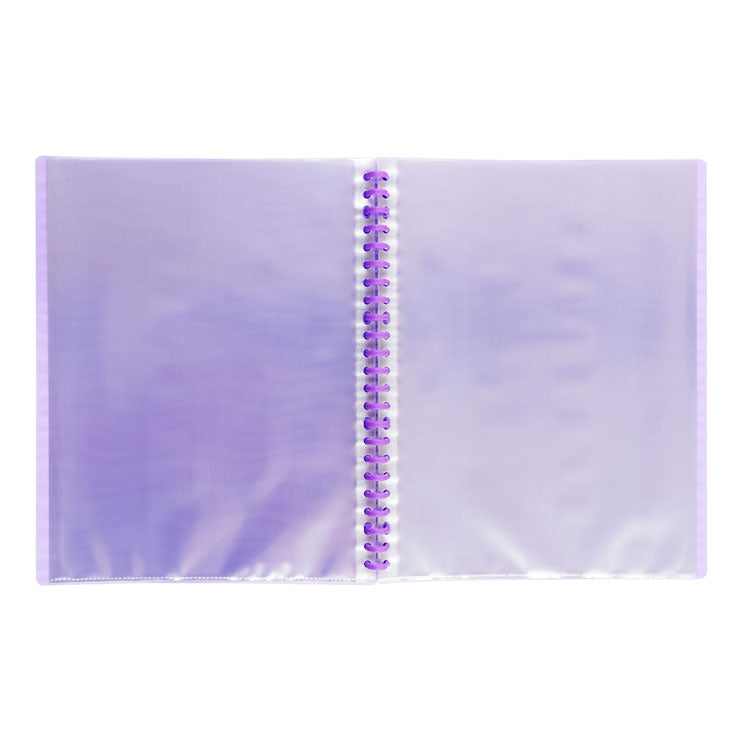 Best Buy Clearbook Refillable LWV20SPL Short Purple 20 Sheets 23 Holes Wave Design 0.03 Microns
