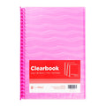 Best Buy Clearbook Refillable LWV20LPK Long Pink 20 Sheets 27 Holes Wave Design 0.03 Microns