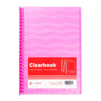 Best Buy Clearbook Refillable LWV20LPK Long Pink 20 Sheets 27 Holes Wave Design 0.03 Microns