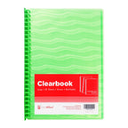 Best Buy Clearbook Refillable LWV20LGR Long Green 20 Sheets 27 Holes Wave Design 0.03 Microns