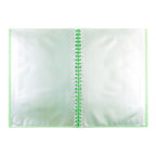 Best Buy Clearbook Refillable LWV20LGR Long Green 20 Sheets 27 Holes Wave Design 0.03 Microns