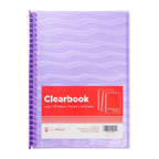 Best Buy Clearbook Refillable LWV20LPL Long Purple 20 Sheets 27 Holes Wave Design 0.03 Microns