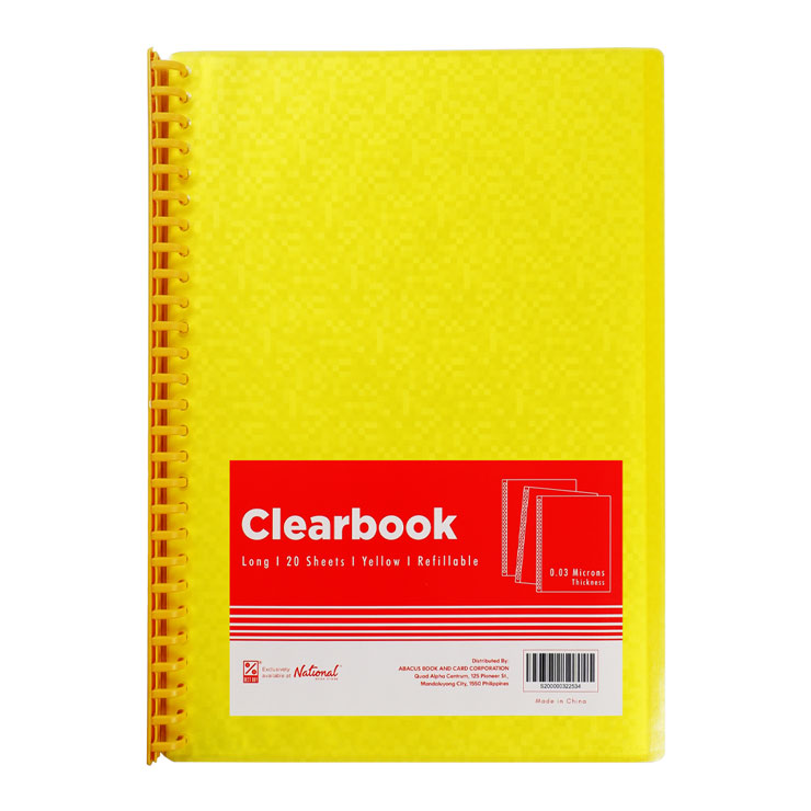 Best Buy Clearbook Refillable LPX20LYL Long Yellow 20 Sheets 27 Holes Pixel Design 0.03 Microns