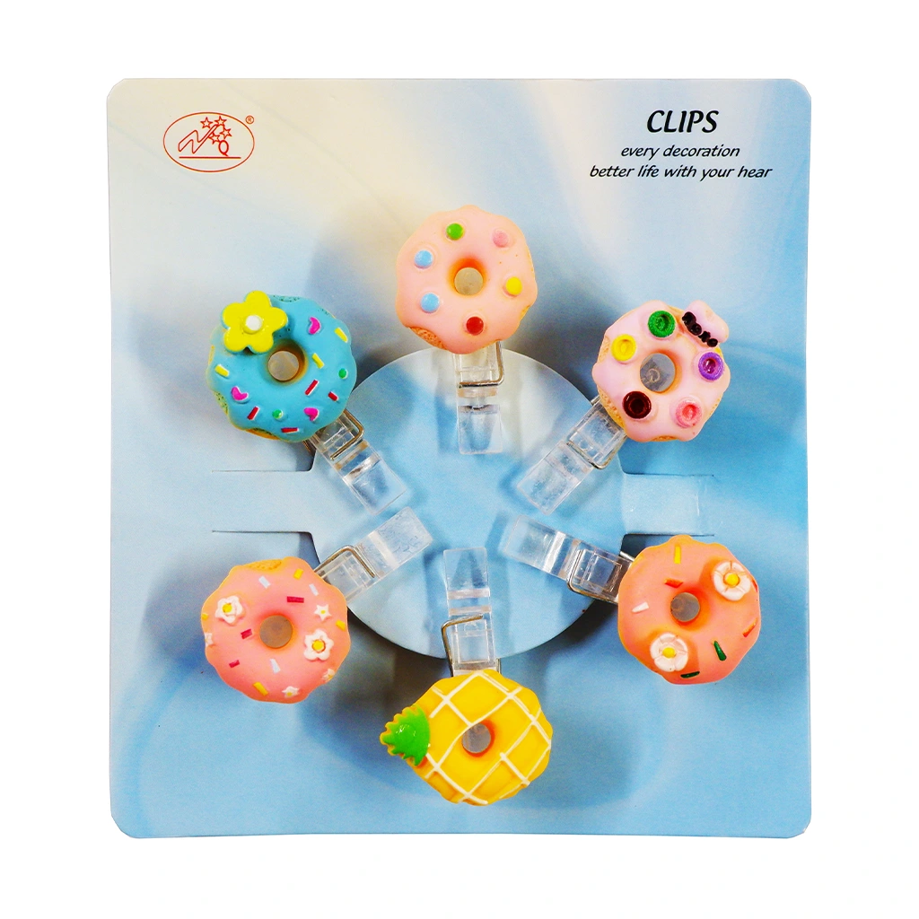 Clip Paper 21309-14 Donut 6 Pieces Per Pack Plastic - Filing Supplies
