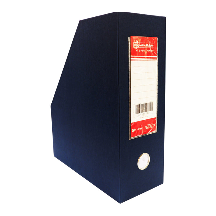 Best Buy Magazine Holder Navy Blue VNDL Vertical Closed