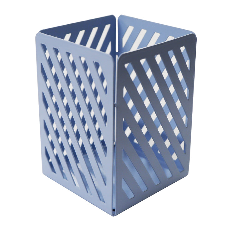 JTMax Pen Holder JT24068108-B Blue Square Metal Mesh - Desk Sorters & Trays