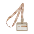 Uhoo Id Holder Horizontal With Lanyard 85mmx54mmx20mm 5531+6796, Gray