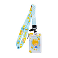Uhoo Id Holder Vertical With Lanyard 15mm Lemon 54mmx85mm 7131-57, Assorted 4 Colors