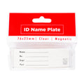 Best Buy ID Name Plate Magnetic Badge Acrylic Image Card 76x25mm Clear T-532 - ID Holders & Lanyards