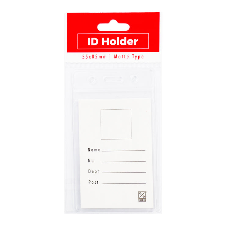 Best Buy ID Jacket Vertical Waterproof With Header Ziplock Transparent Matte Type 55x85mm T-047V