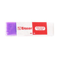 Best Buy Eraser Twin Colors PVC CA005, Purple-White - School & Office Supplies