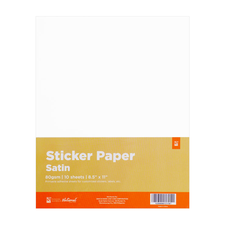Best Buy Satin Sticker Paper 80gsm Short Hp-240618-1 10's